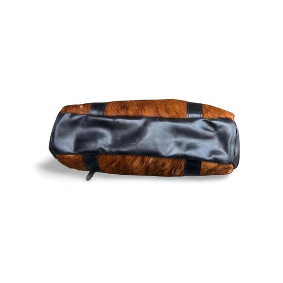 Vintage Pony Hair Leather Shoulder Strap Purse Bag - Picture 4 of 8